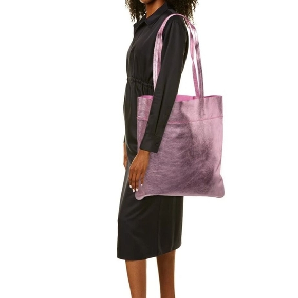 Handbags - Madewell Elegant Pink Leather Tote Bag